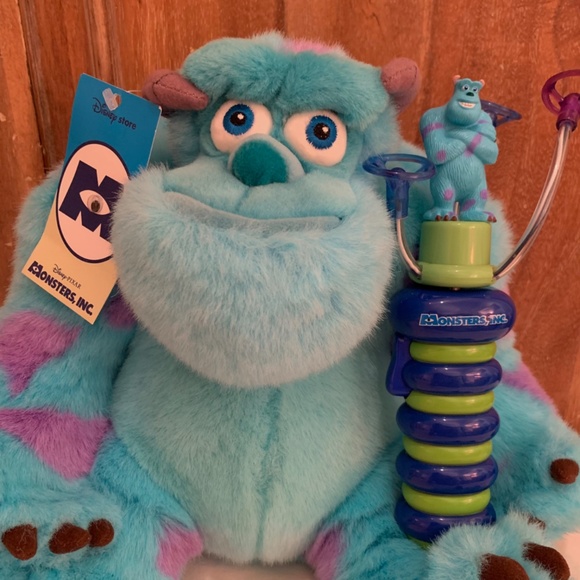 Disney Pixar Collection Monsters INC Sully Plush Toy & Sully Spinning Toy - Picture 8 of 14